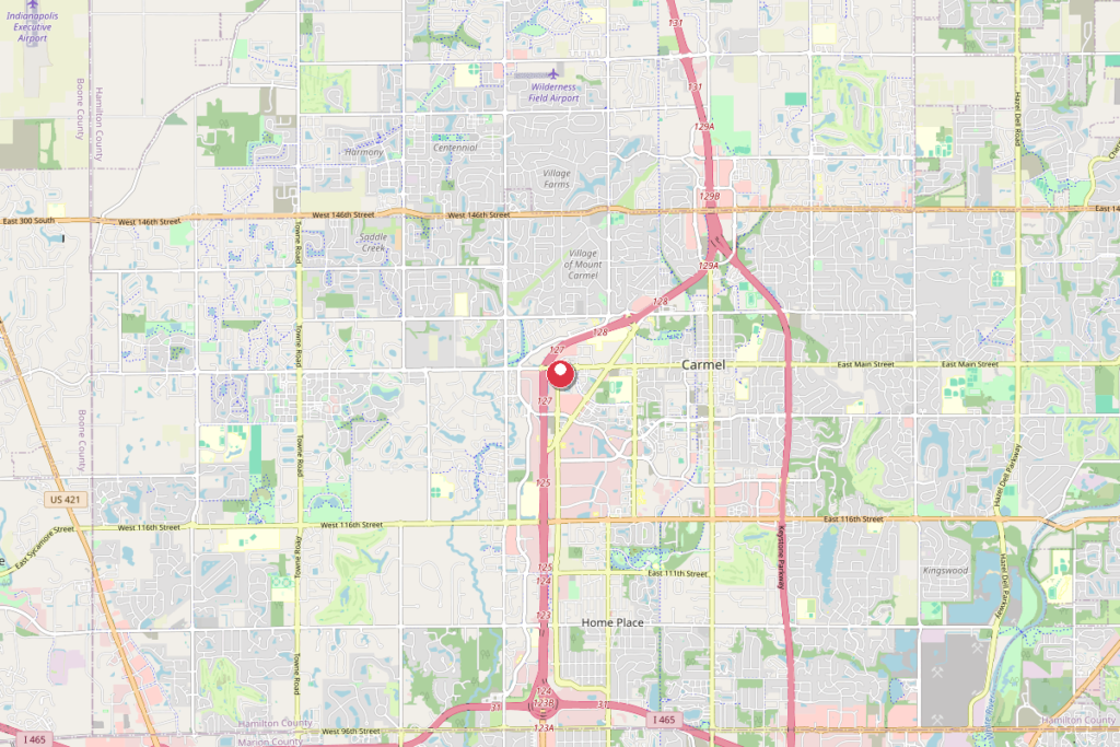 Map of Carmel, IN