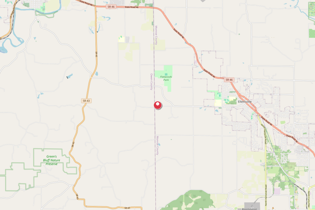 Map of Ellettsville, IN