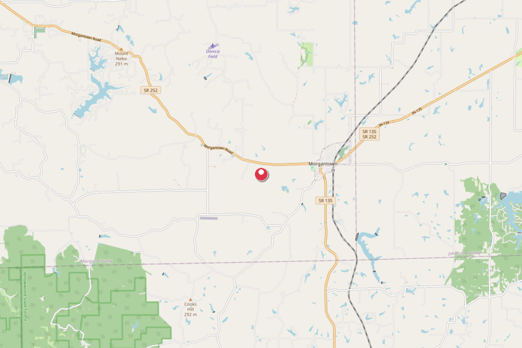 Map of Morgantown, IN