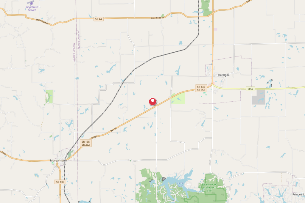 Map of Trafalgar, IN